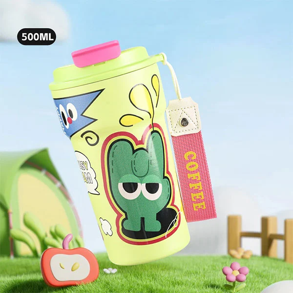 Ізольована пляшка води Tumbler з соломою